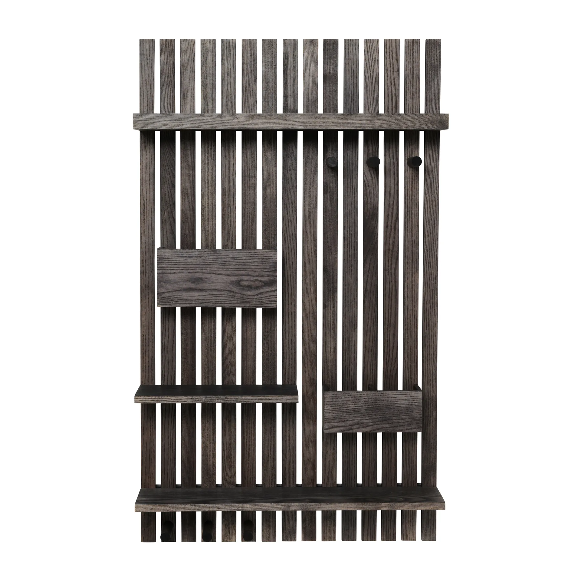 Wooden multi-shelf, Dark-stained ash Ferm Living