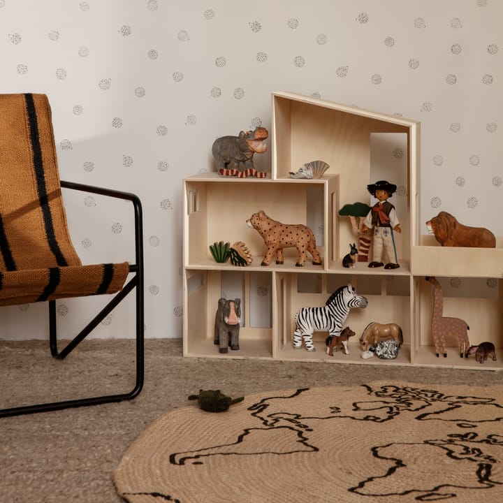 World jute rug small, beige Ferm Living