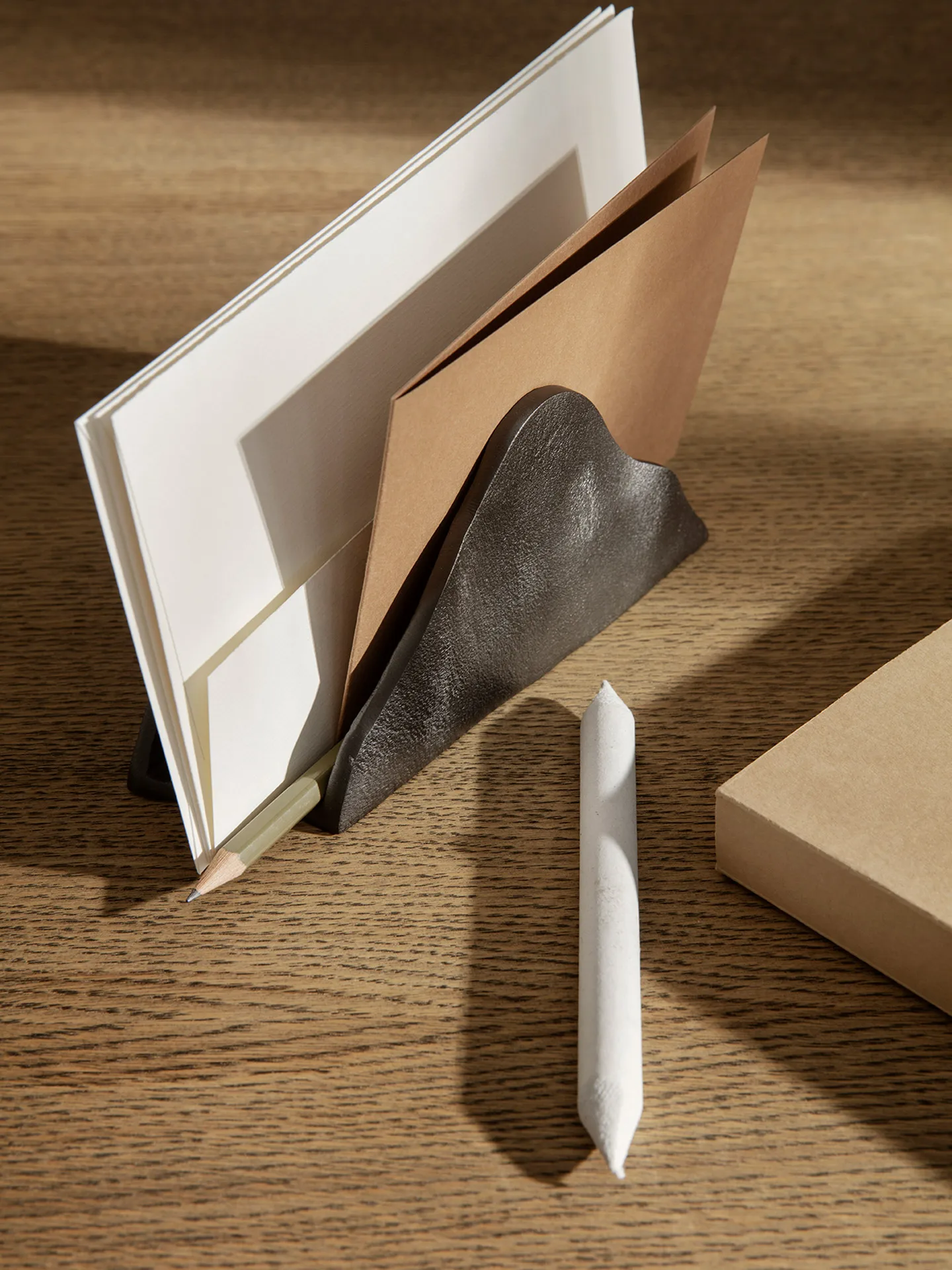 Yama letter stand, Blackened aluminum Ferm Living