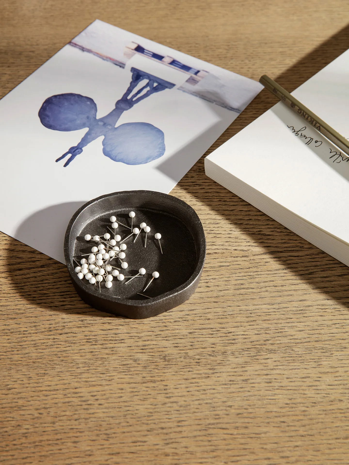 Yama tray round 8.3x8.9 cm, Svärtad aluminum Ferm Living