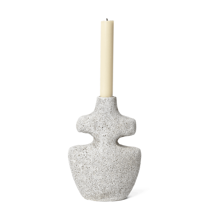 Yara candlestick medium - Grey Pumice - ferm LIVING