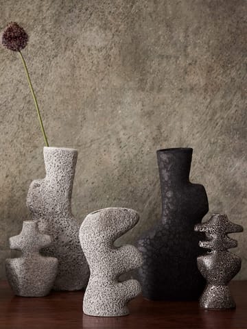 Yara candlestick medium - Grey Pumice - ferm LIVING