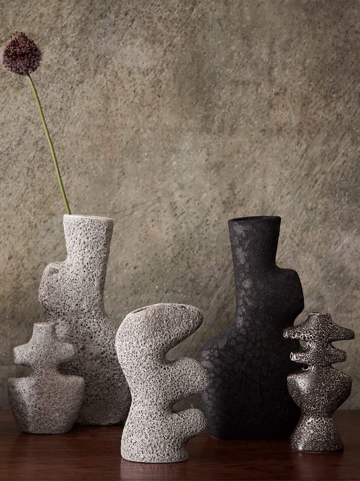 Yara candlestick medium - Grey Pumice - ferm LIVING