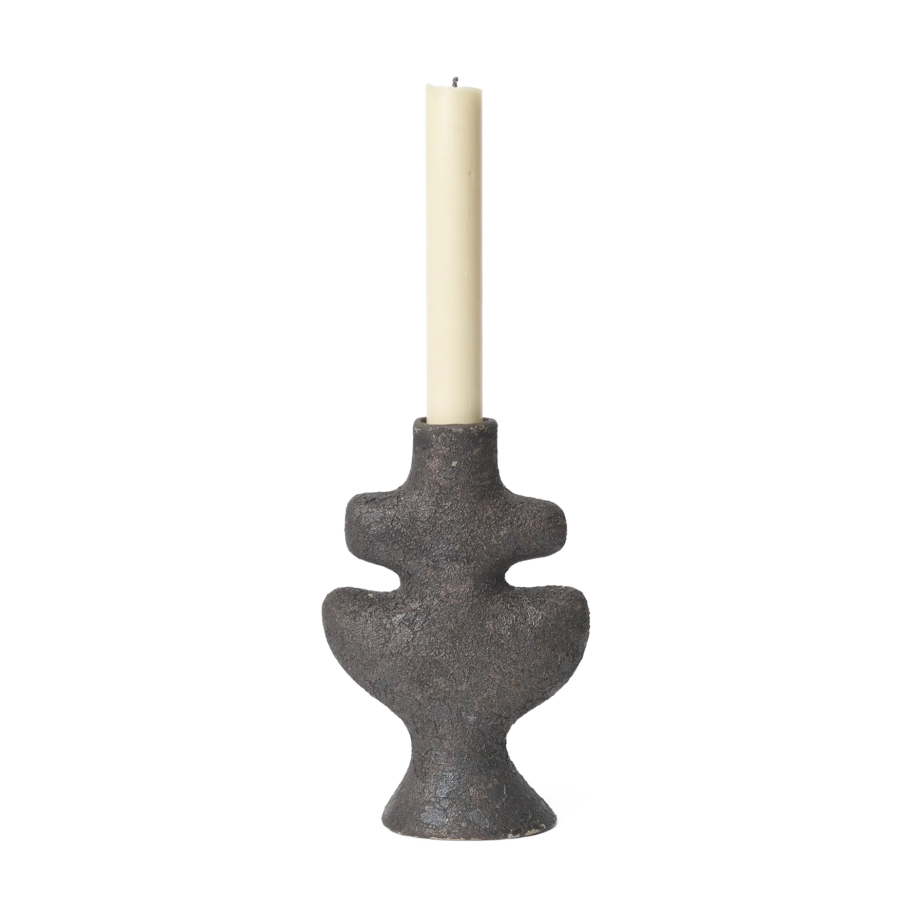 Yara candlestick small, Rustic Iron Ferm Living