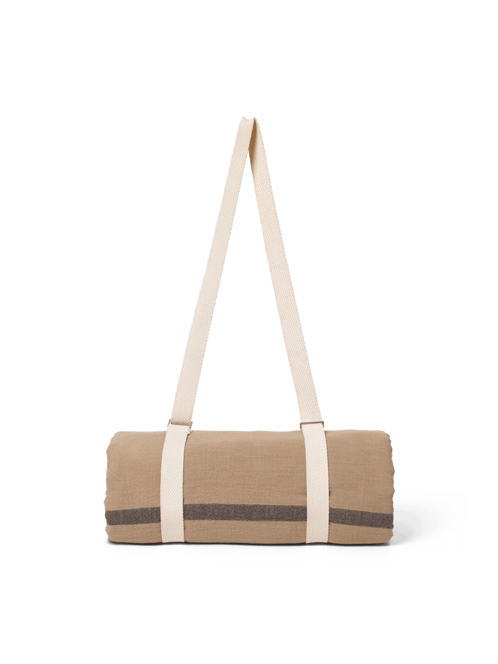 Yard Picnic blanket 180x180 cm, Sand-black Ferm Living