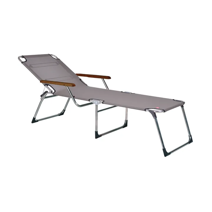 Amigo sun lounger high with armrests - Continent - Fiam