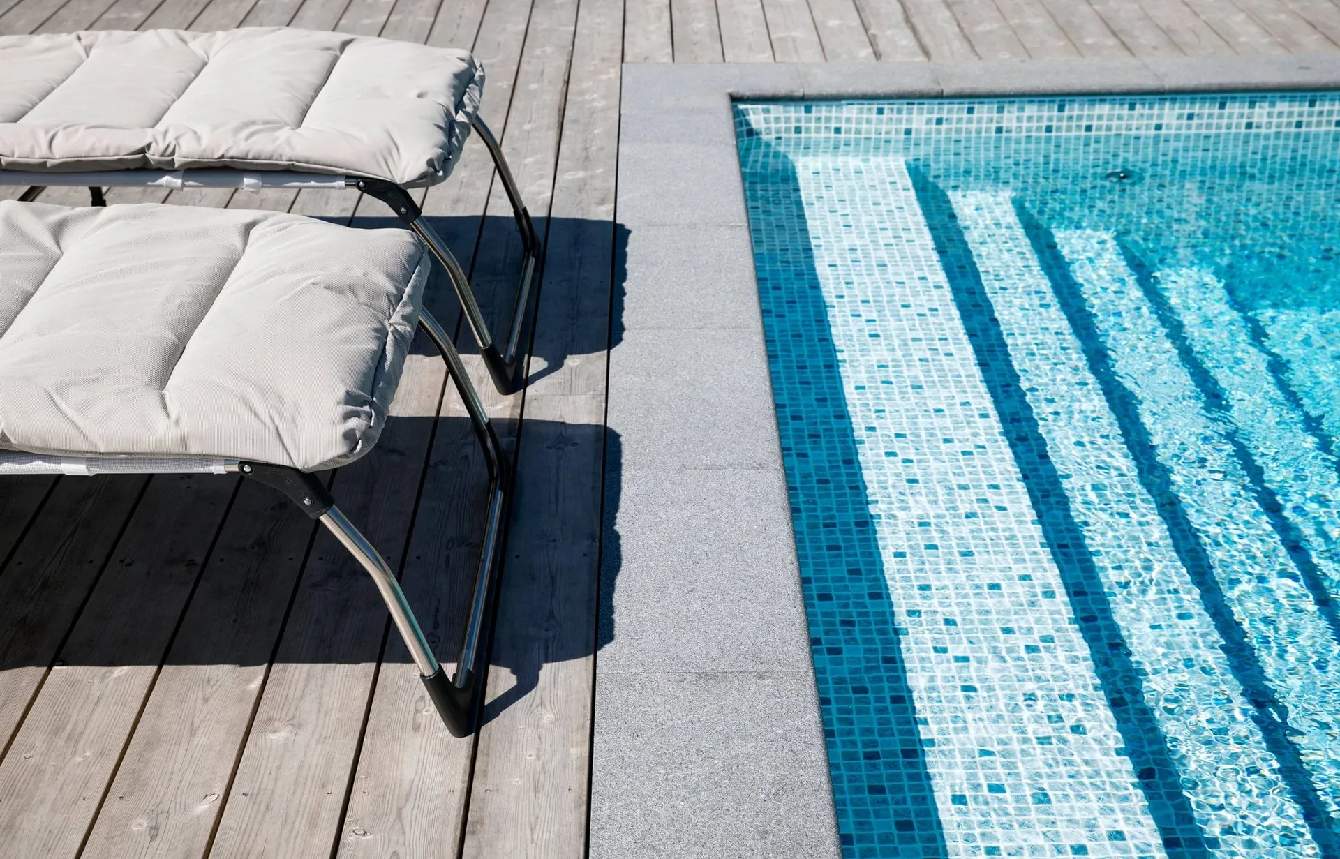 Amigo XXL Soft cushion for sun lounger, Black Fiam