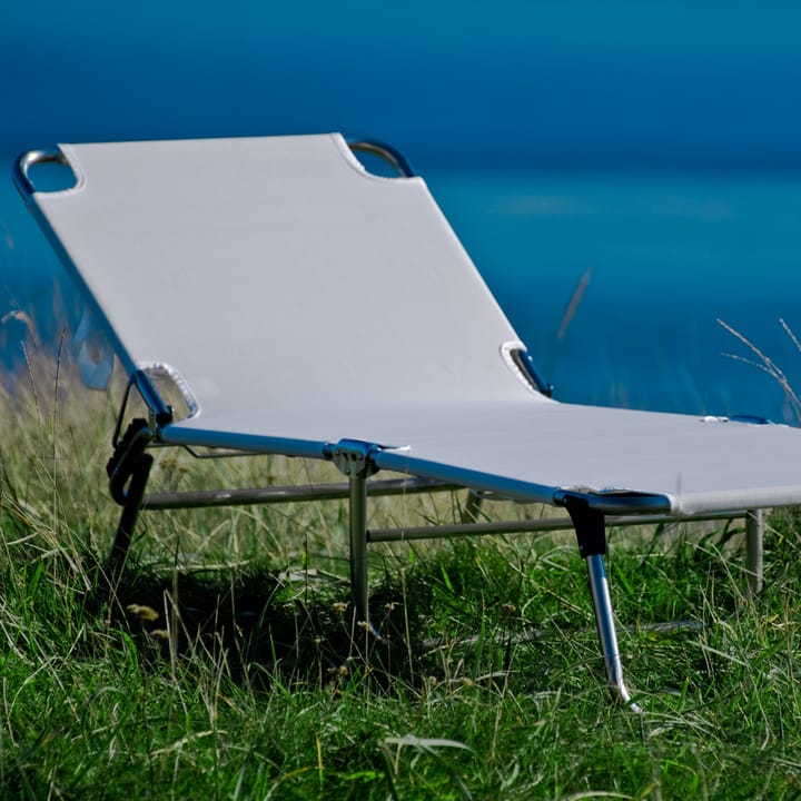 Amigo XXL sun lounger - Fabric continente, aluminum frame - Fiam