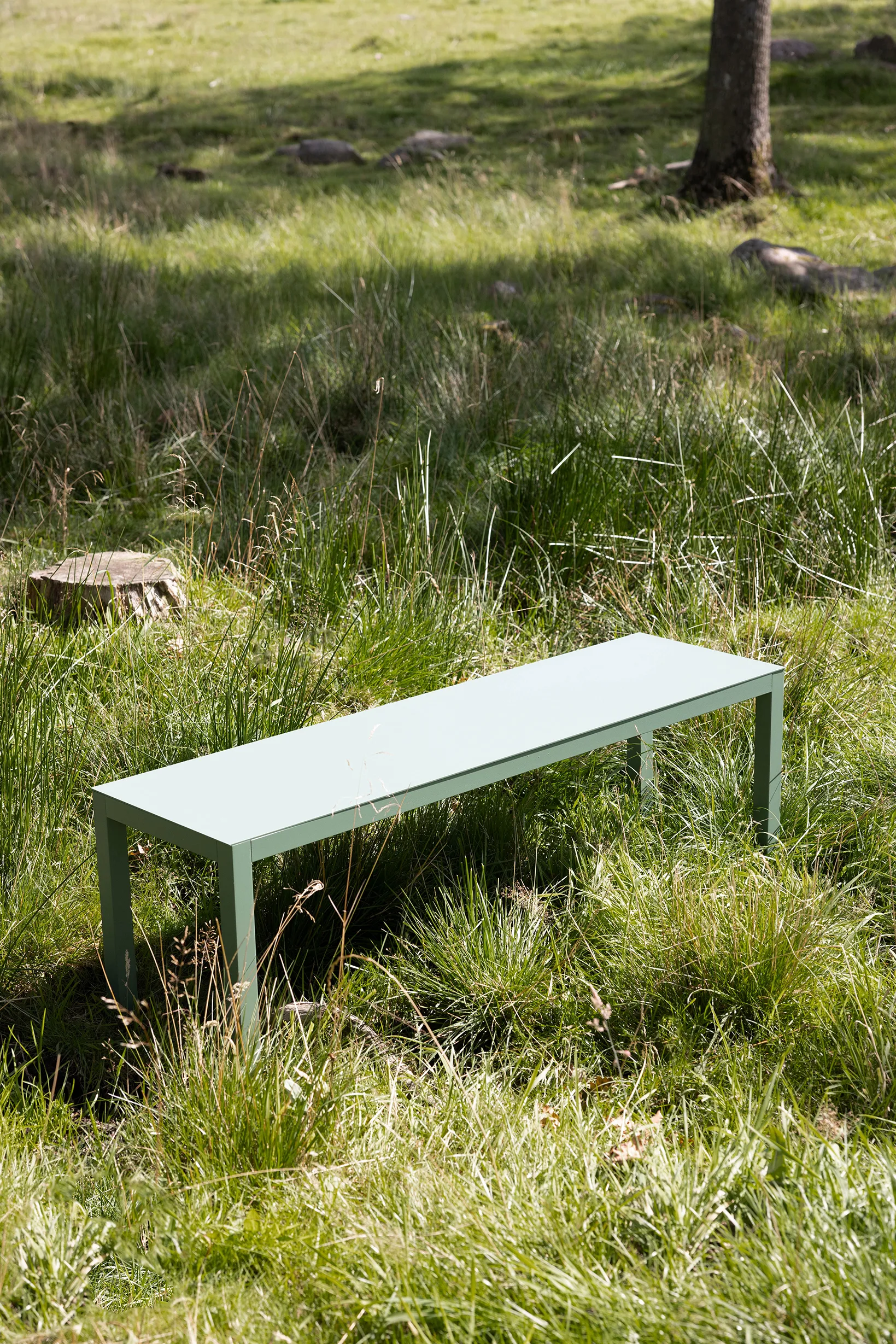 Aria bench, Sage green Fiam