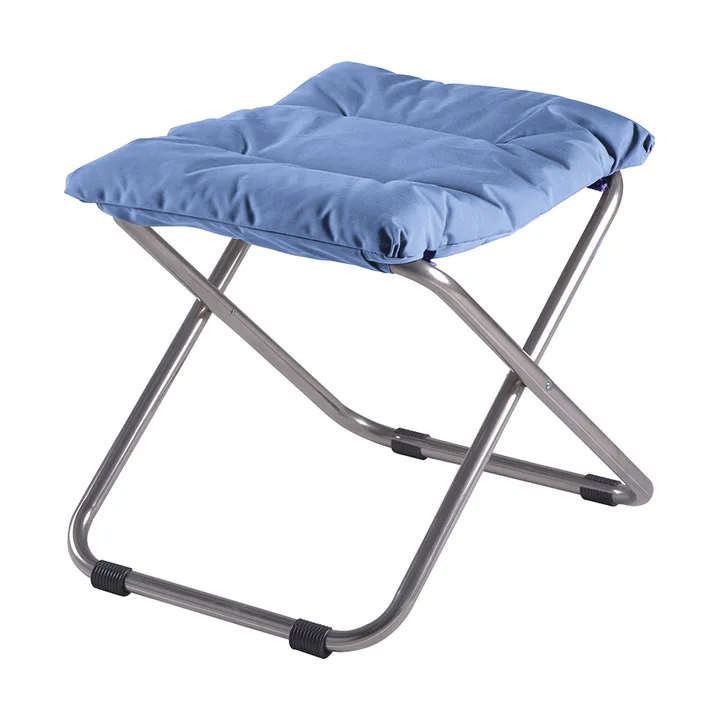 Chico Soft footrest - Light blue-beige supertex - Fiam