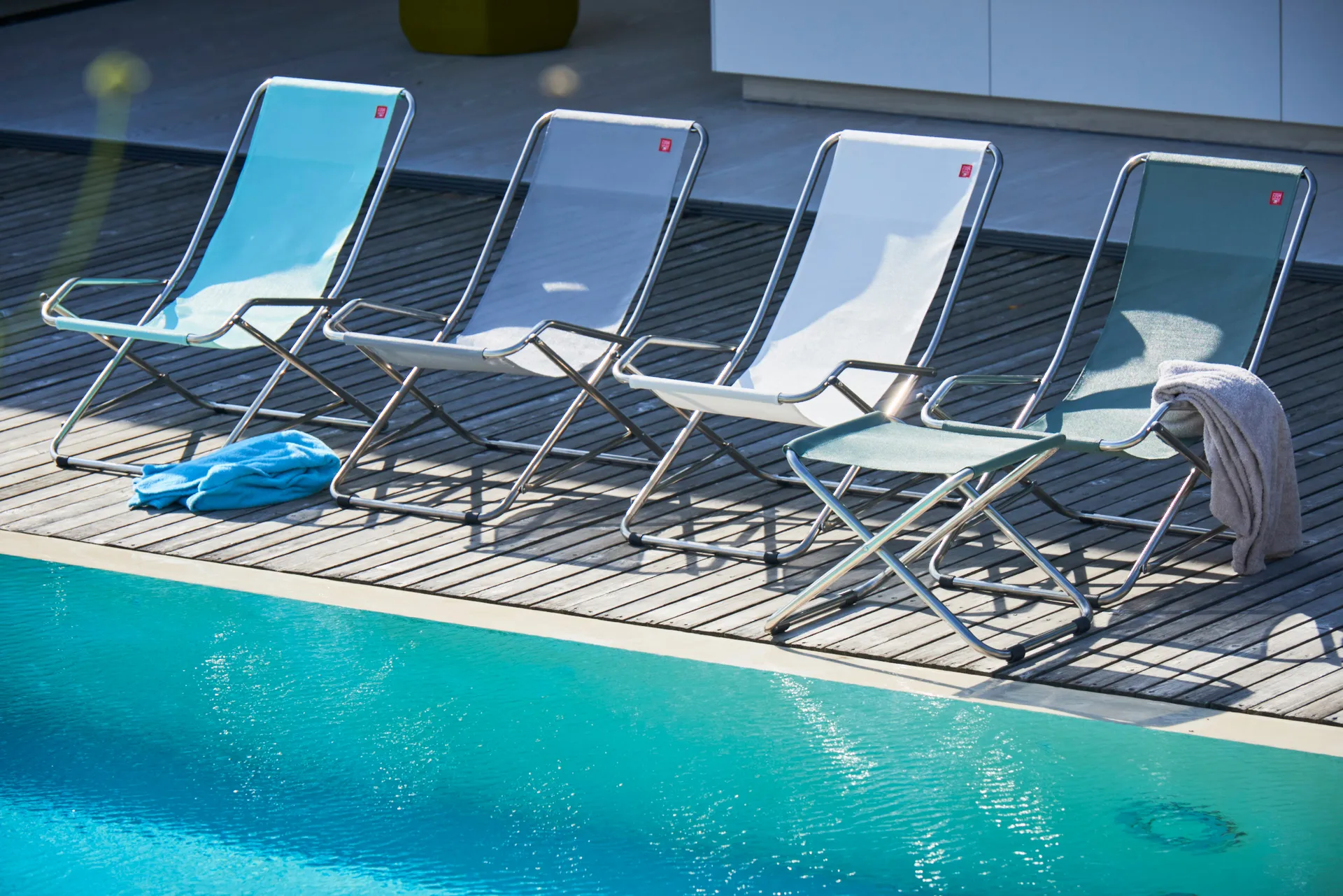 Dondolina sun lounger, Taupe Fiam