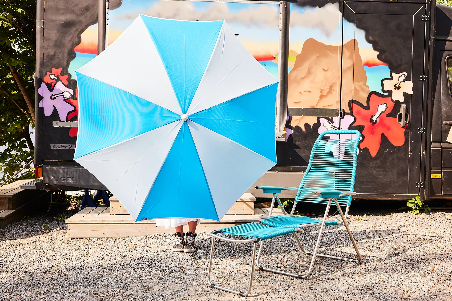 Elios umbrella POP, Blue-azur Fiam