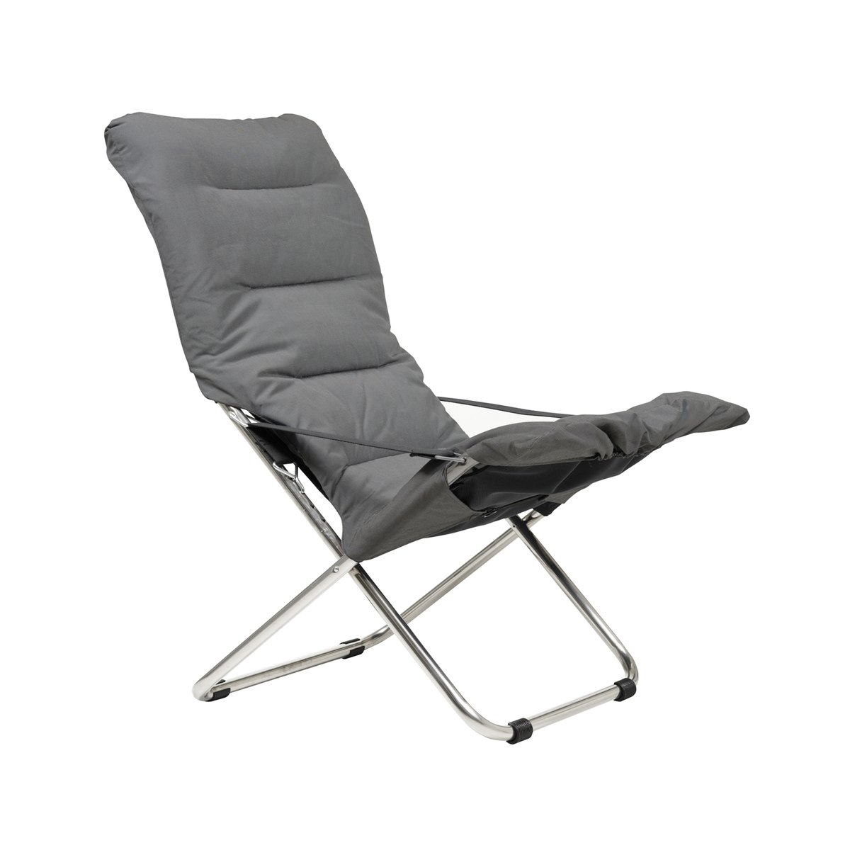 Fiam Fiesta Soft sun lounger Fabric anthracite-aluminium frame