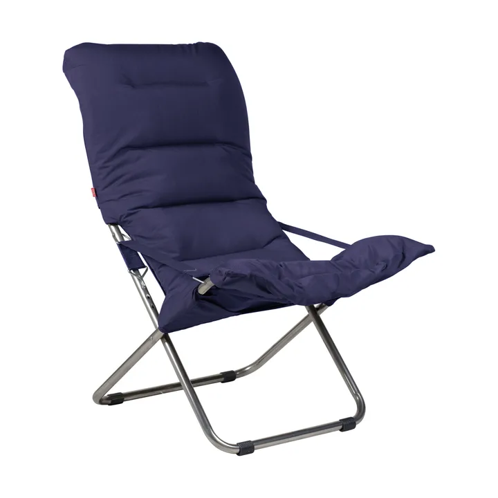 Fiesta Soft sun lounger - Fabric navy, aluminum frame - Fiam