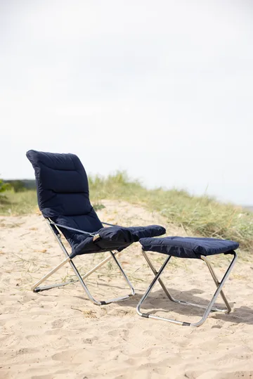 Fiesta Soft sun lounger - Fabric navy, aluminum frame - Fiam