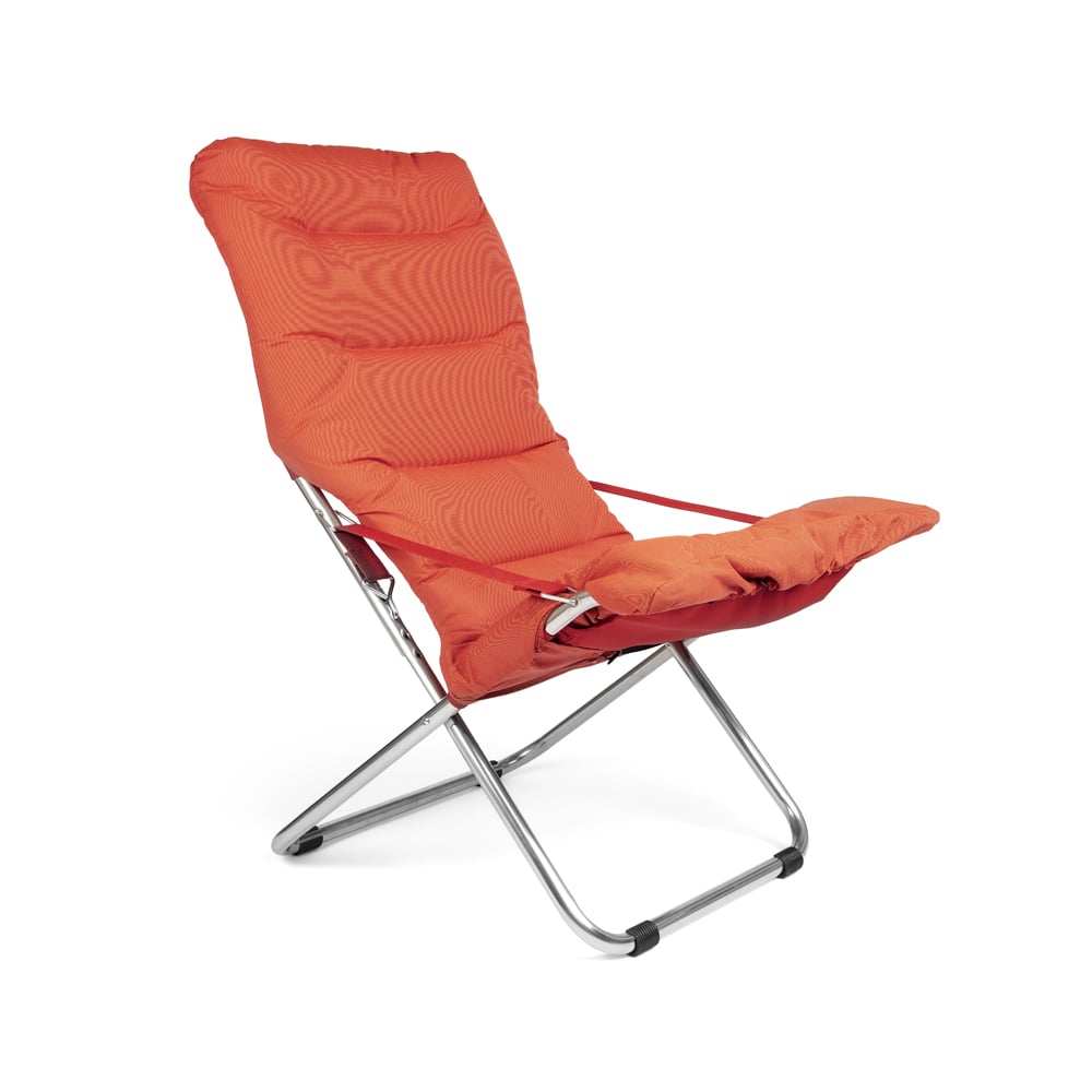 Fiam Fiesta Soft sun lounger Fabric orange-aluminium frame