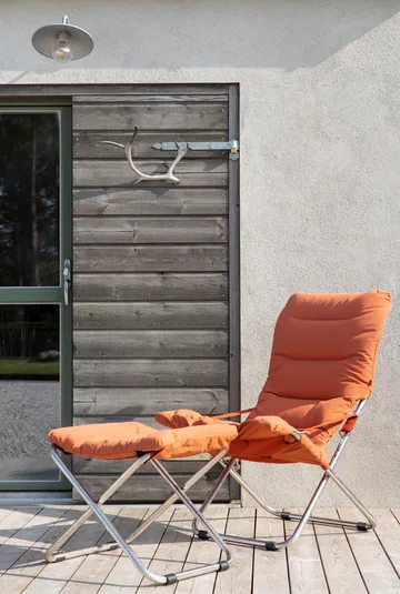 Fiesta Soft sun lounger - Fabric orange-aluminium frame - Fiam
