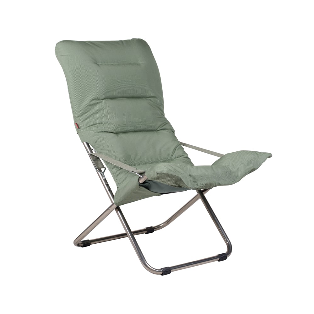 Fiam Fiesta Soft sun lounger Fabric sage green-aluminium frame
