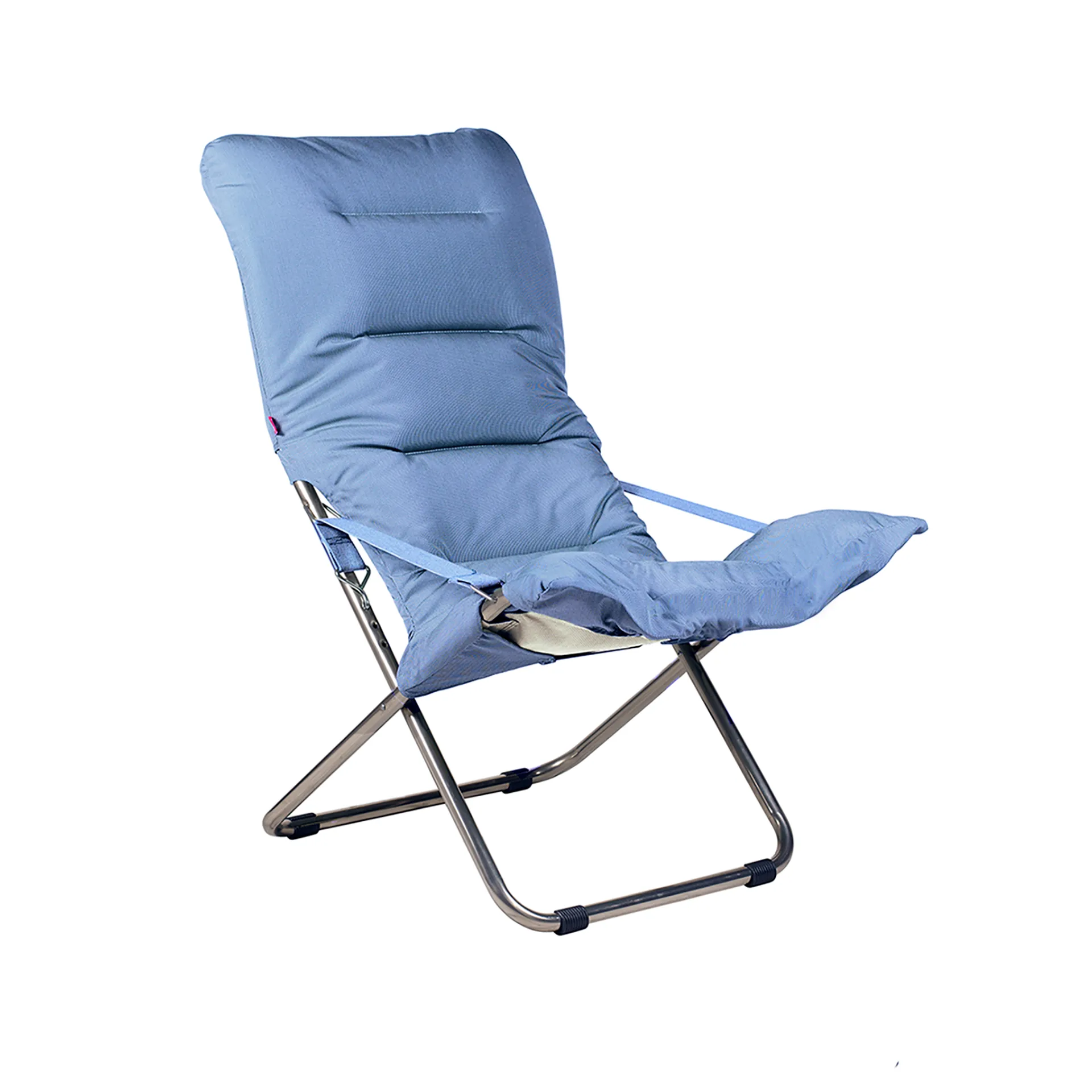 Fiesta Soft sun lounger, Light blue-beige supertex Fiam