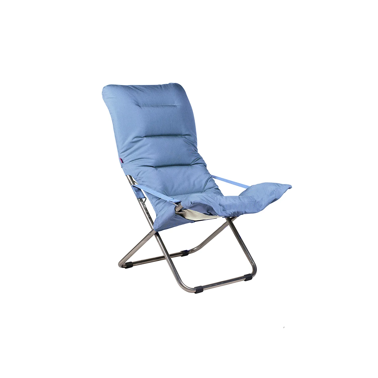 Fiesta Soft sun lounger, Light blue-beige supertex Fiam
