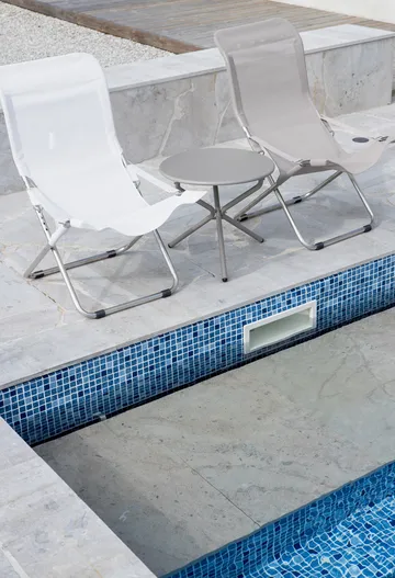 Fiesta sun lounger - White-beige - Fiam