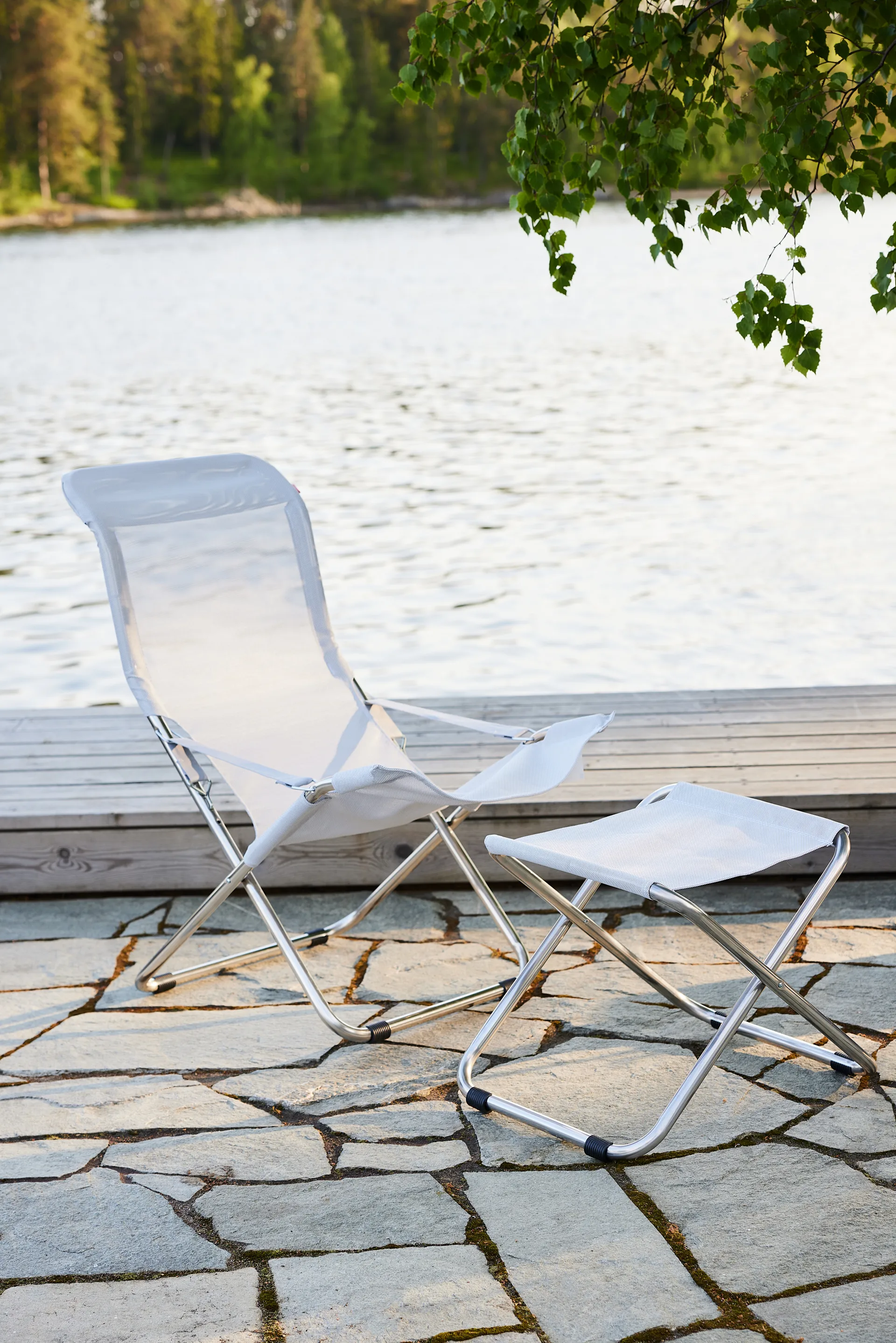 Fiesta sun lounger, White Fiam