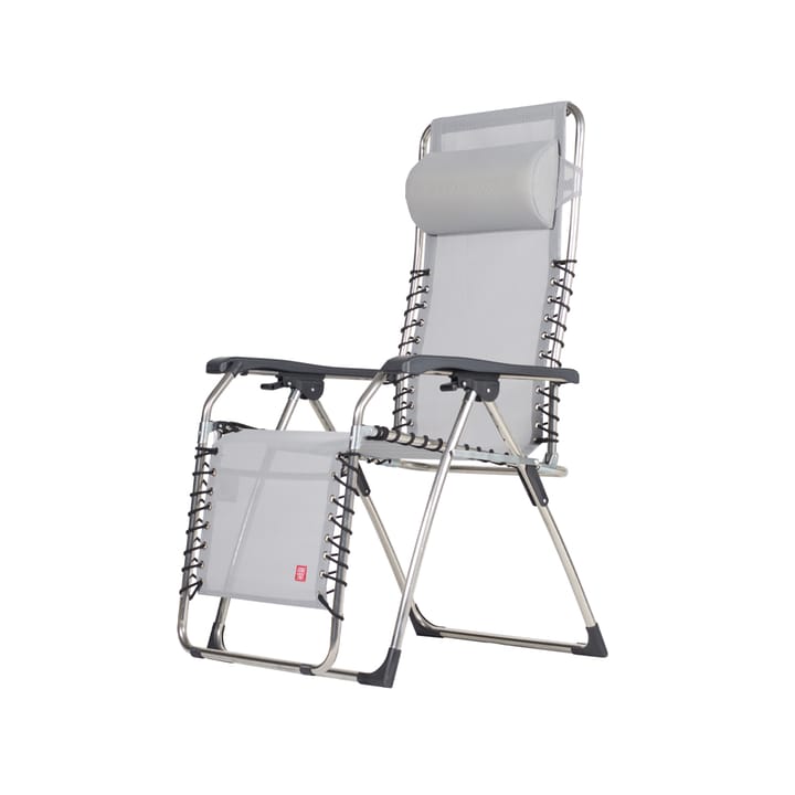 Movida sun lounger - Textaline grey-aluminium frame - Fiam