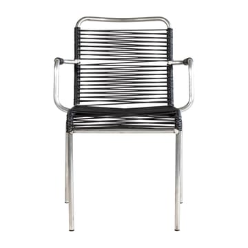 Mya armchair aluminium - Black - Fiam