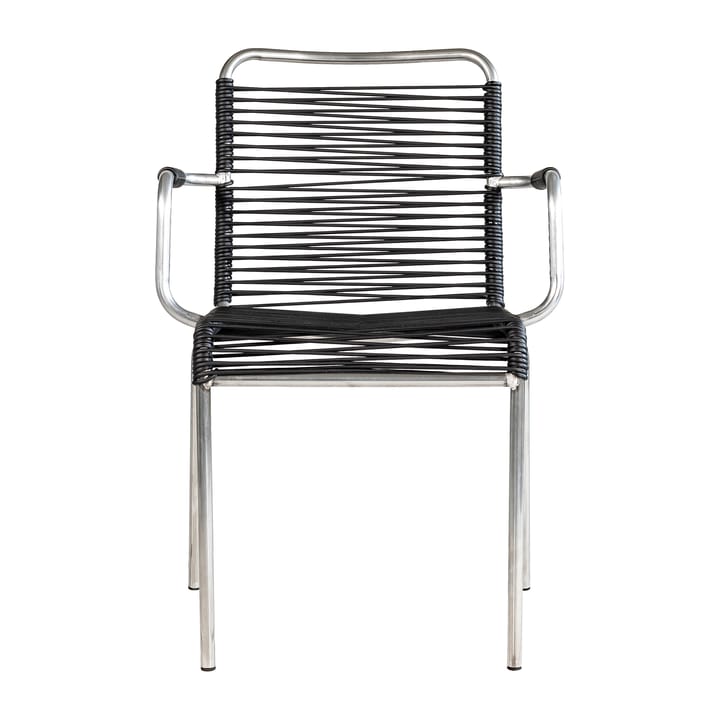 Mya armchair aluminium - Black - Fiam