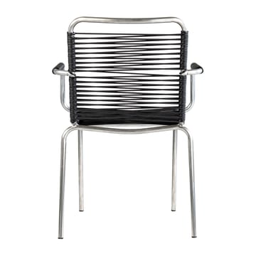 Mya armchair aluminium - Black - Fiam