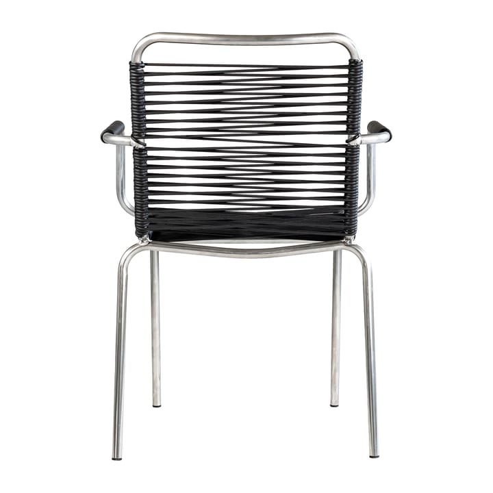 Mya armchair aluminium - Black - Fiam