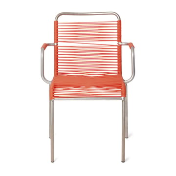 Mya armchair aluminium - Orange - Fiam