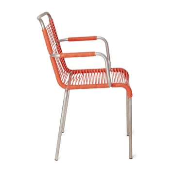 Mya armchair aluminium - Orange - Fiam