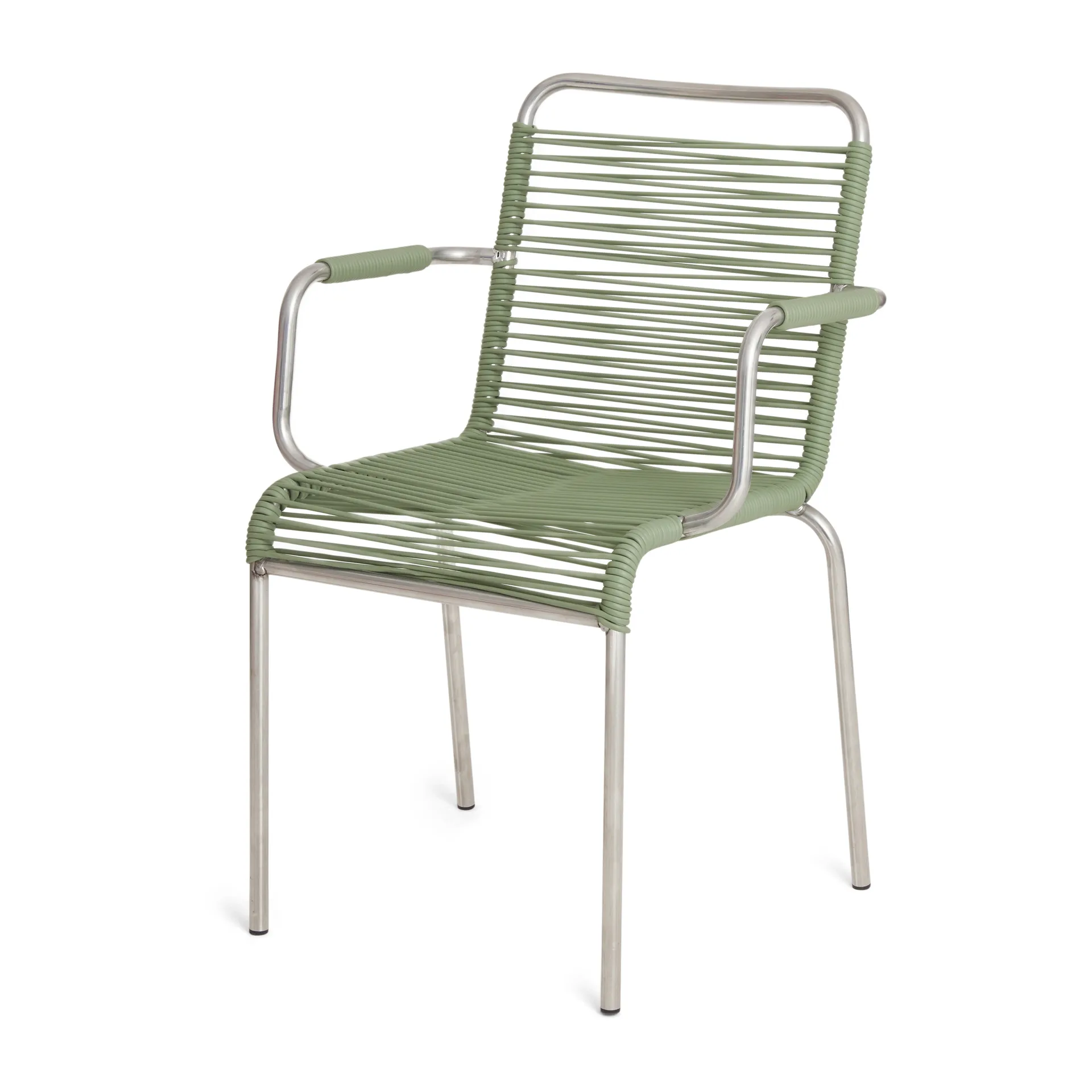 Mya armchair aluminium, Sage green Fiam
