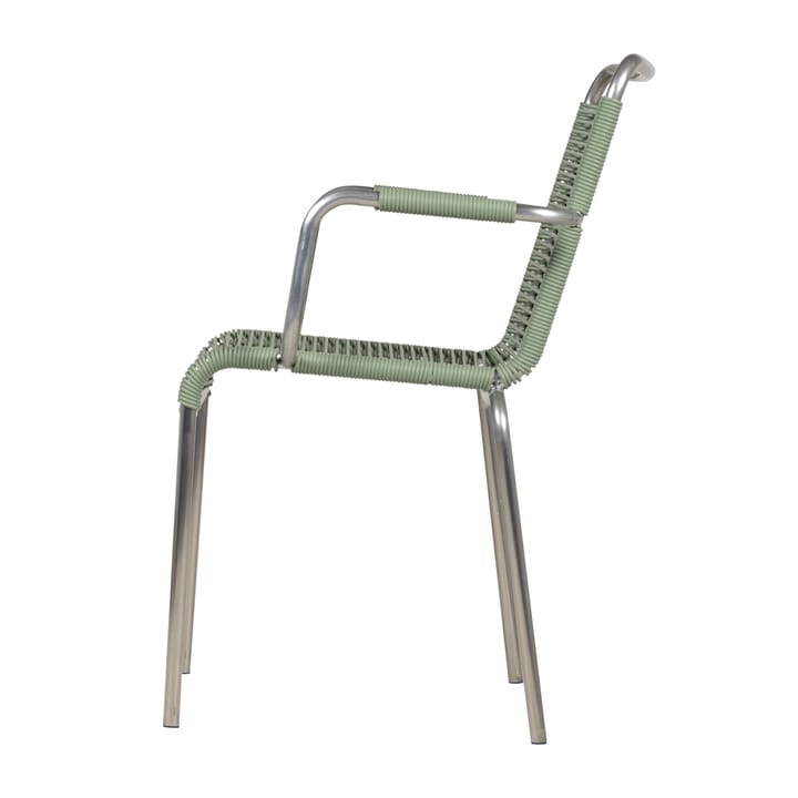 Mya armchair aluminium - Sage green - Fiam