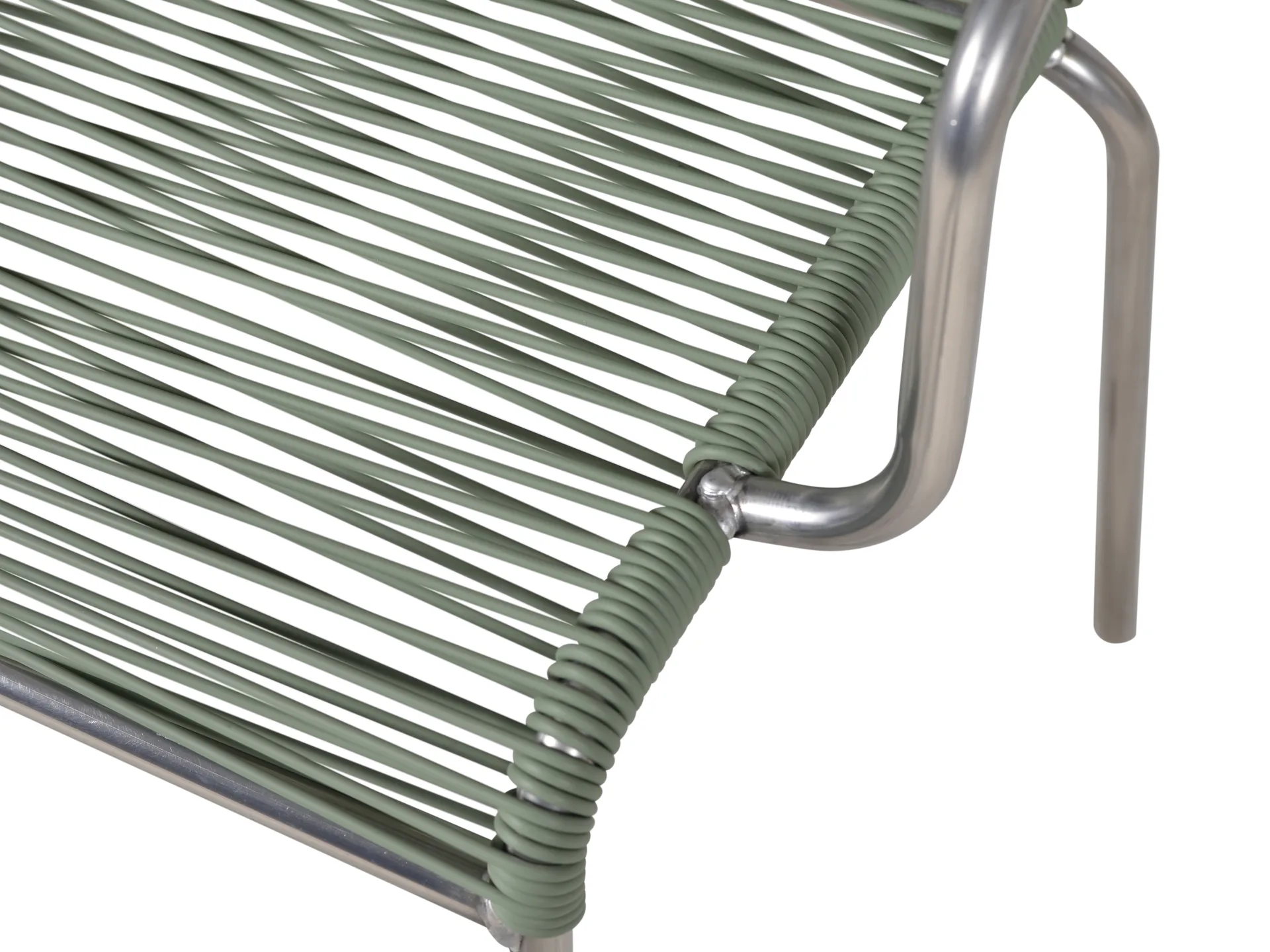 Mya armchair aluminium, Sage green Fiam