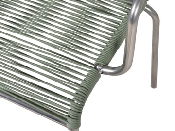 Mya armchair aluminium - Sage green - Fiam