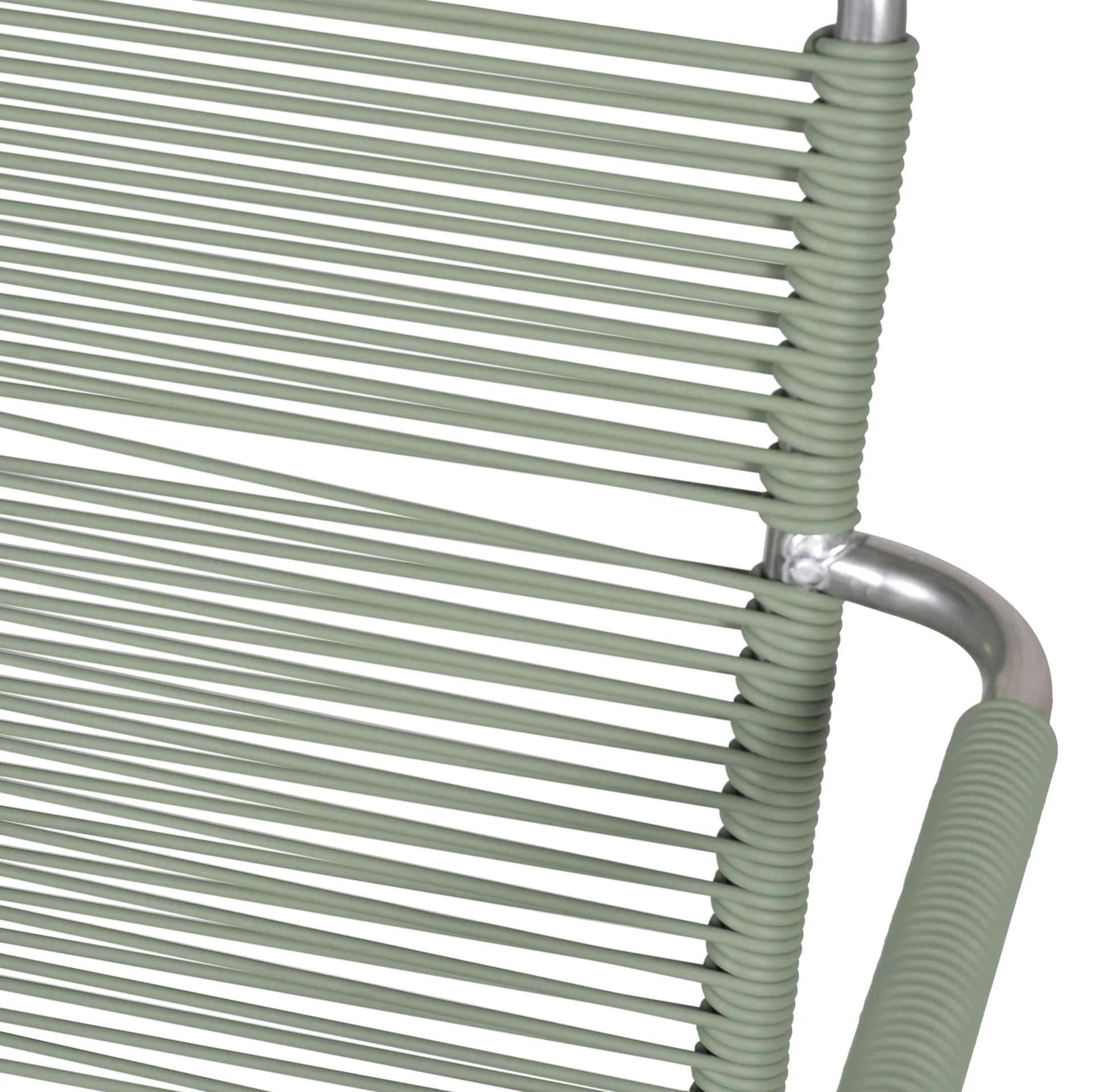 Mya armchair aluminium, Sage green Fiam