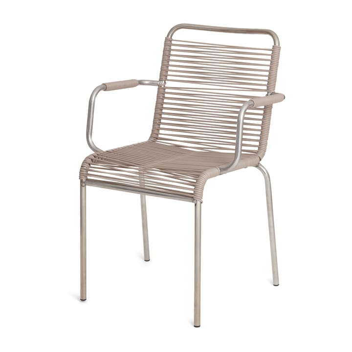 Mya armchair aluminium - Taupe - Fiam