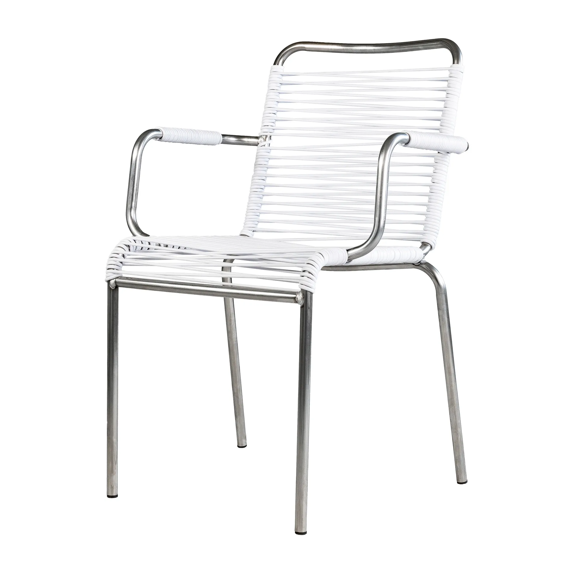 Mya armchair aluminium, White Fiam