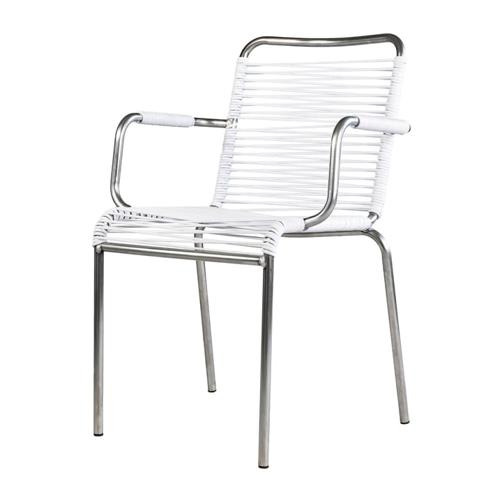Mya armchair aluminium - White - Fiam