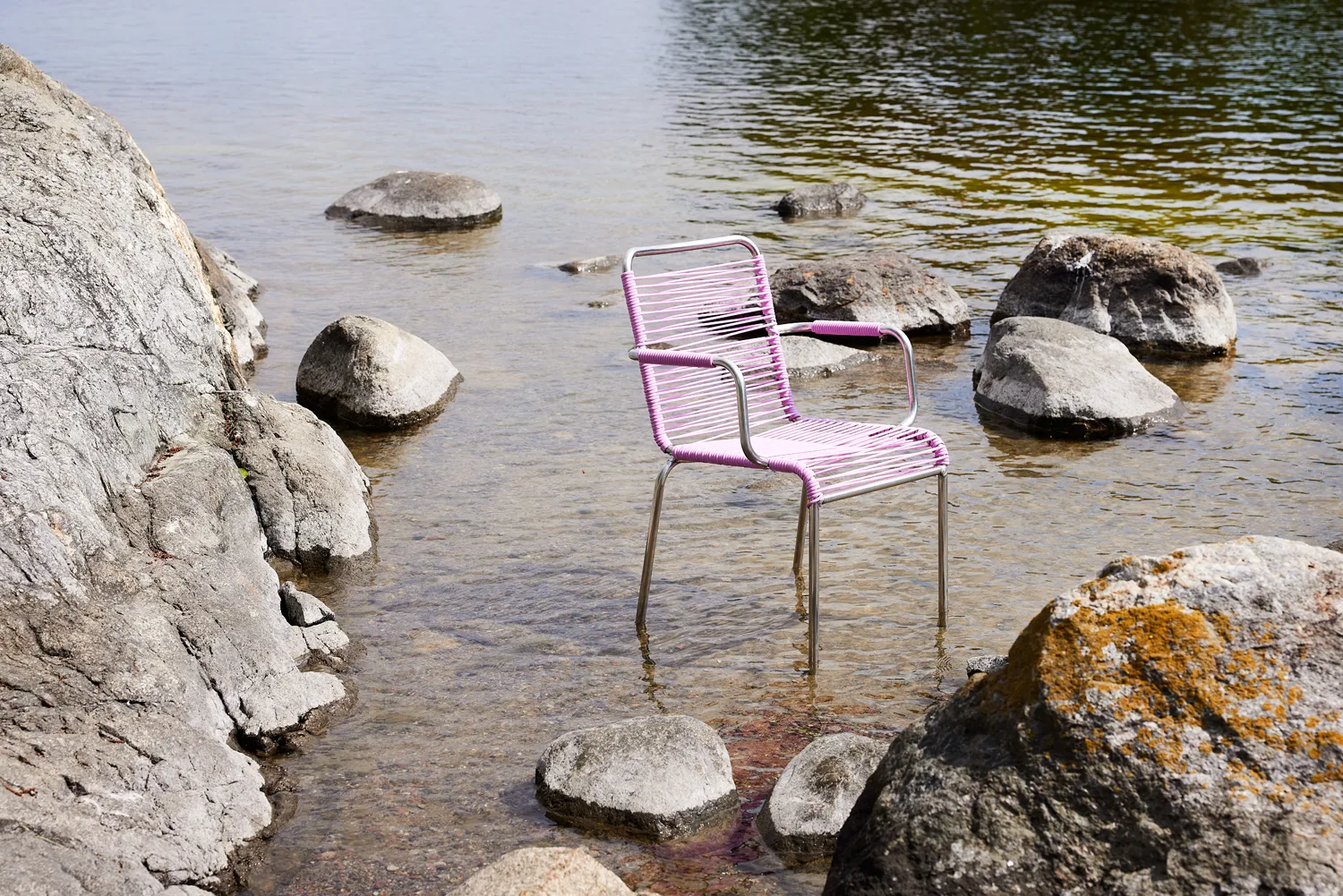 Mya Spaghetti armchair, Pink Fiam