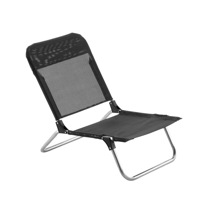 Quick sun lounger - Textaline black-aluminium frame - Fiam