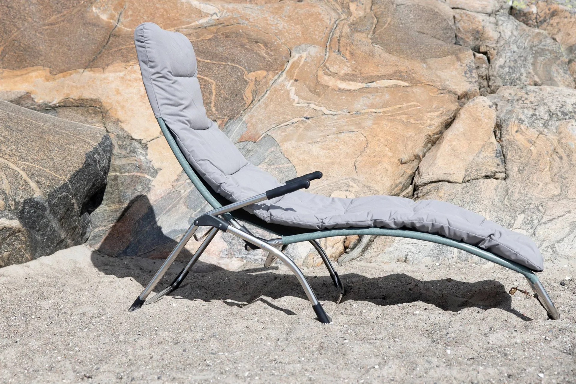 Samba Soft cushion for sun lounger, Grey Fiam