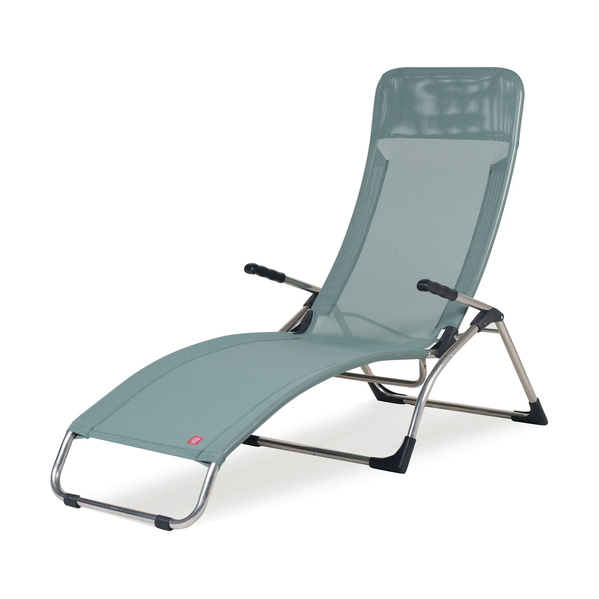 Samba sun lounger, Sage green Fiam