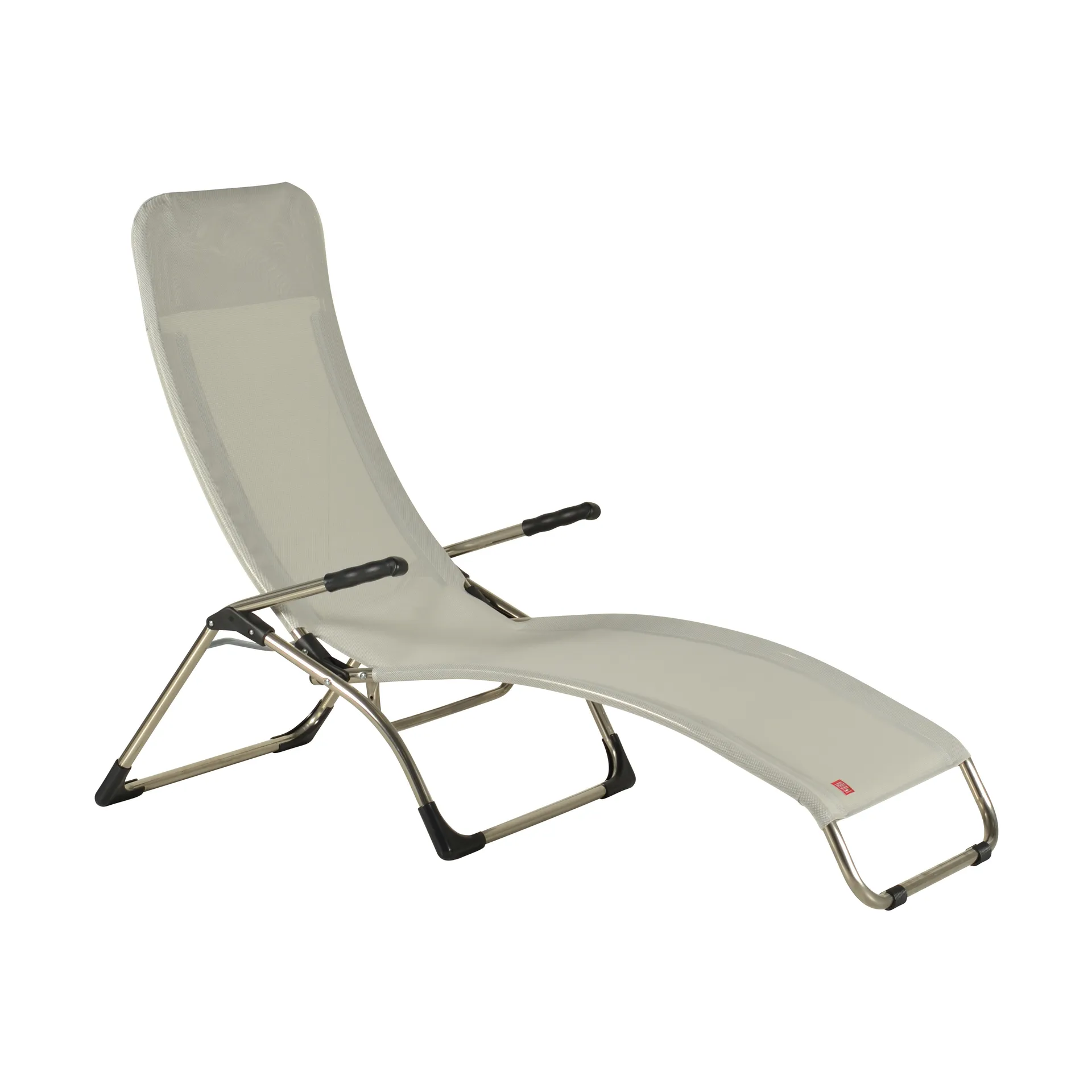 Samba sun lounger, Whitegrey Fiam