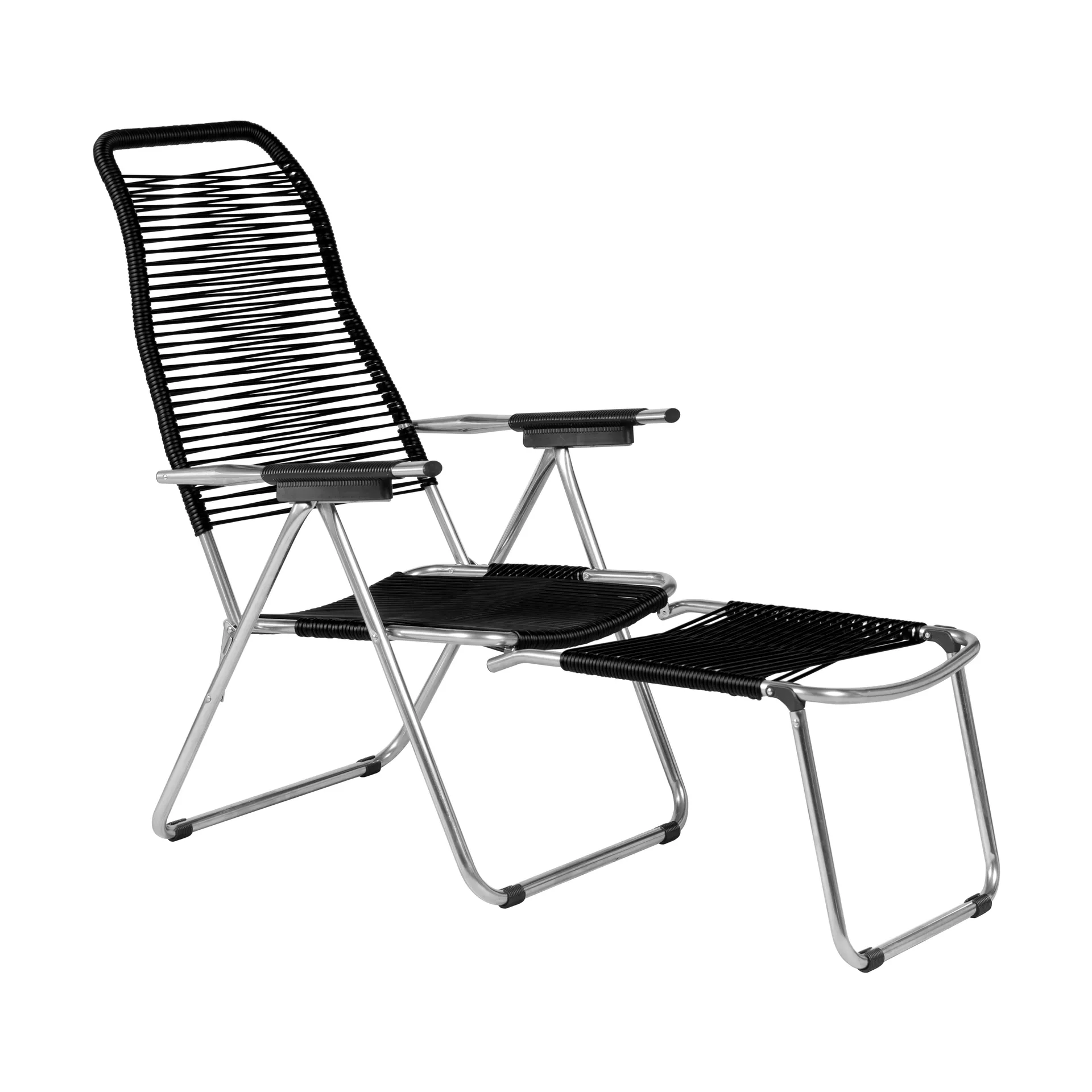 Spaghetti sun lounger, Black Fiam