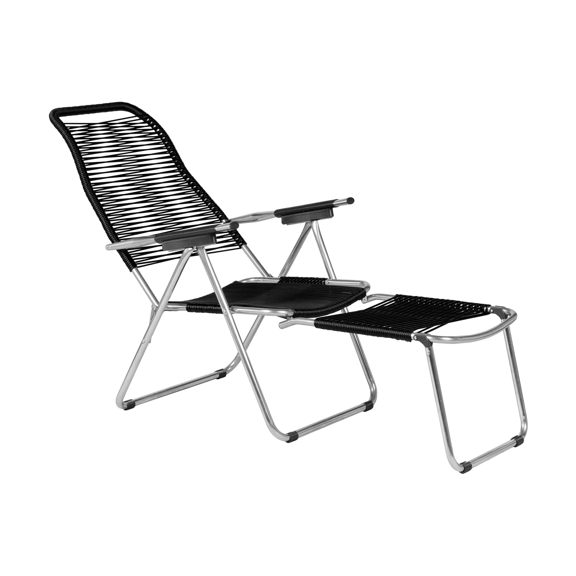 Spaghetti sun lounger, Black Fiam