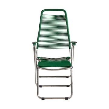 Spaghetti sun lounger with footrest - Green - Fiam