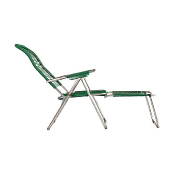 Spaghetti sun lounger with footrest - Green - Fiam